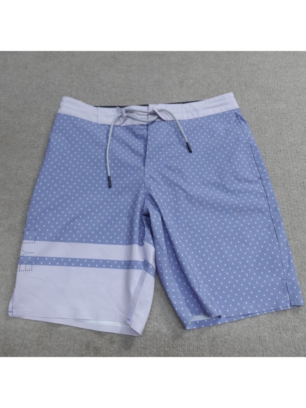 Bylt Shorts Small Blue Polka Dot Board Drawstring Coastal Boardshort